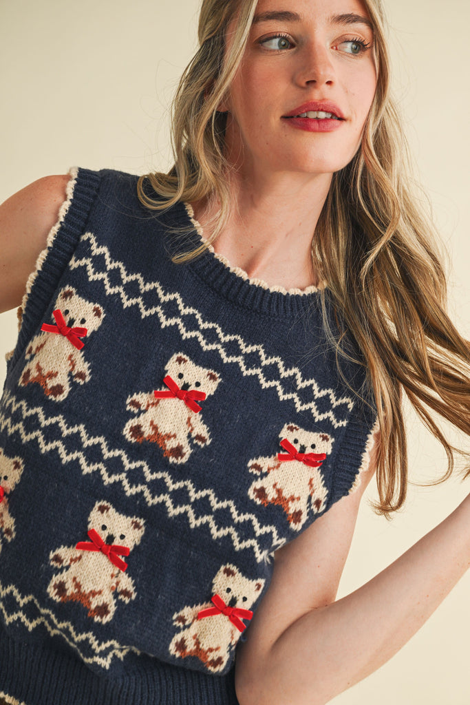 Teddy Bear Sweater Vest