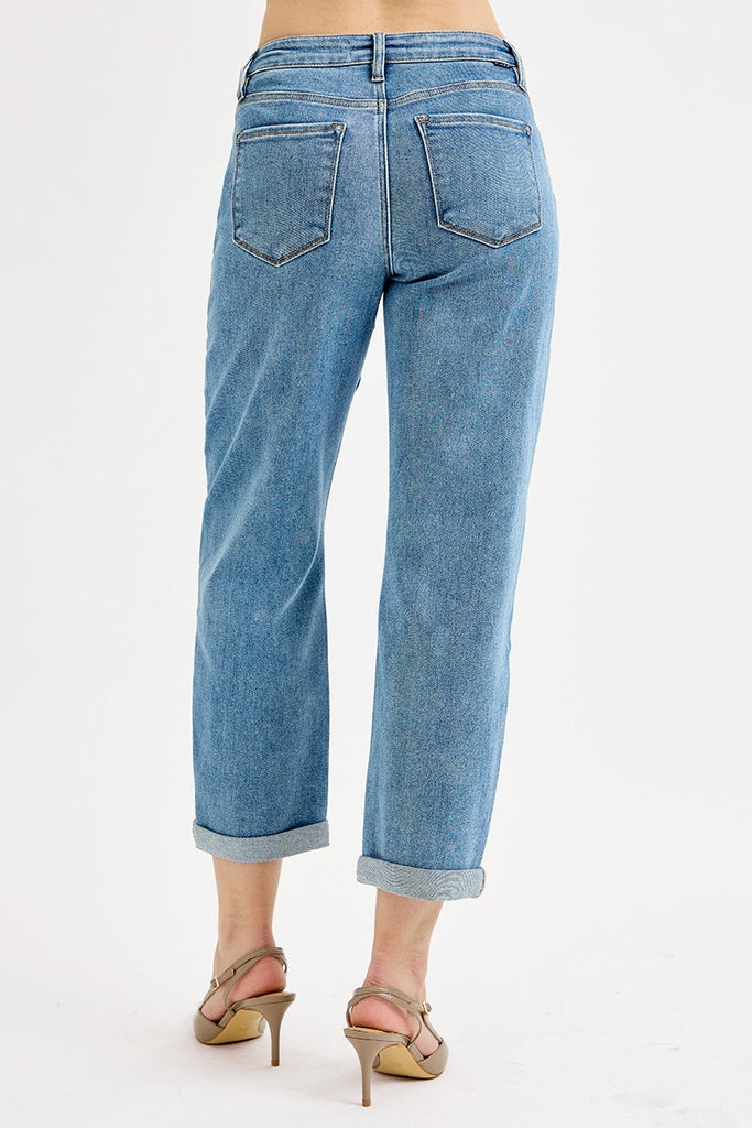 Medium Wash Barrel Jeans