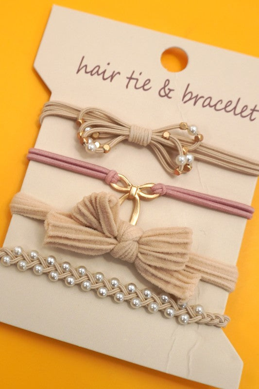 Bracelet Knot Hair Tie Sets