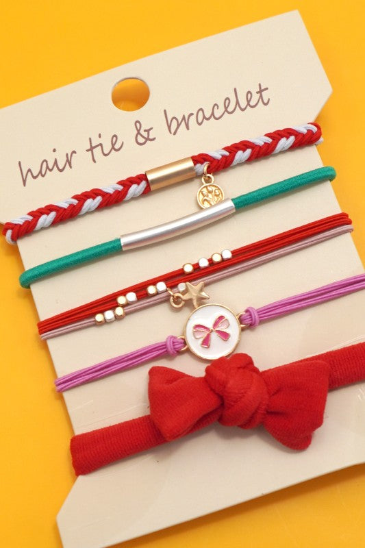 Bracelet Knot Hair Tie Sets