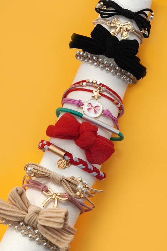 Bracelet Knot Hair Tie Sets