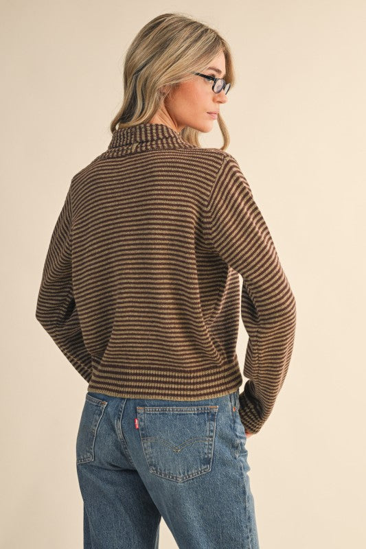 Mocha Tie Cardigan
