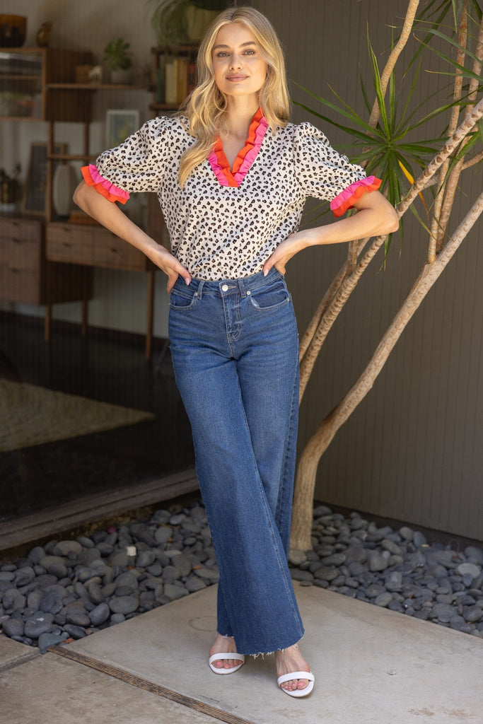 Red Hot Cheetah Top