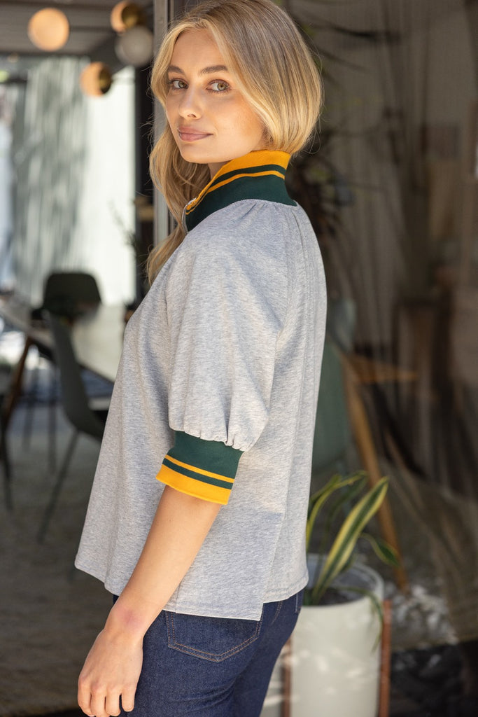 Quarter Zip Varsity Top