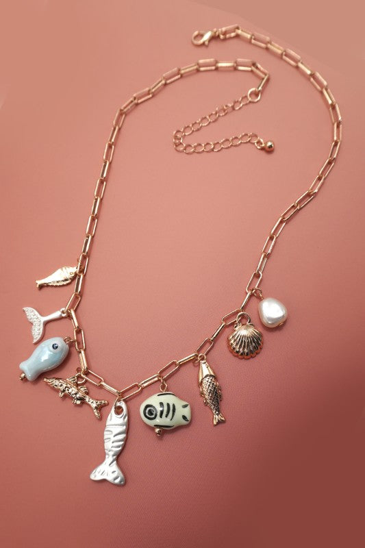 Pescatarian Charm Necklace