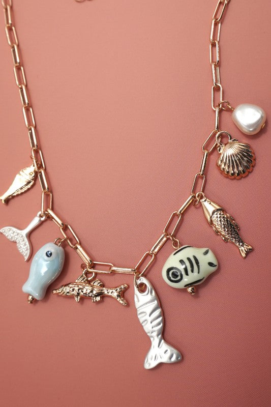Pescatarian Charm Necklace