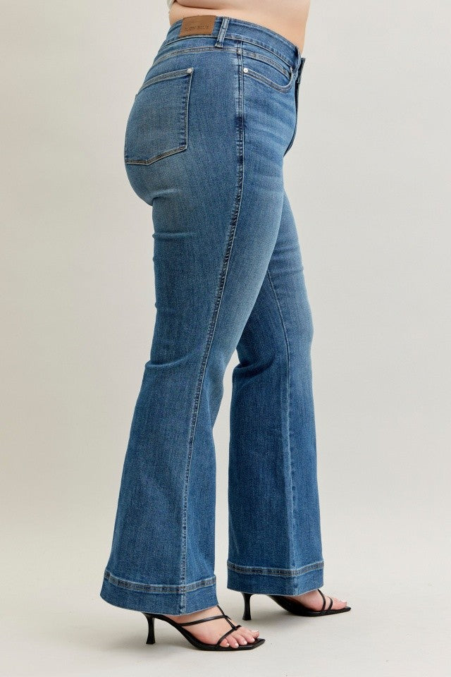 Judy Blue High Rise Flare Double Button