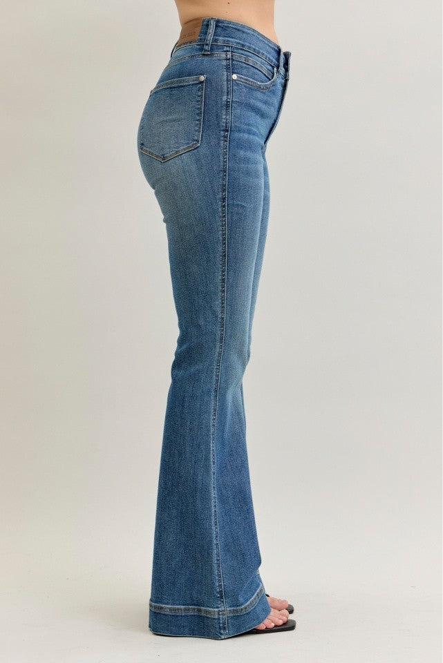 Judy Blue High Rise Flare Double Button