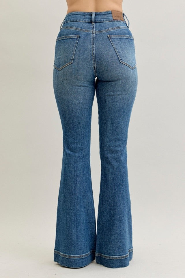 Judy Blue High Rise Flare Double Button