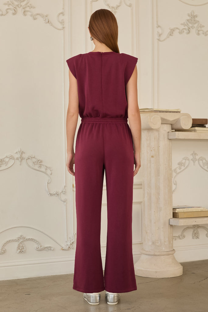 Modal Maroon Jumpsuit