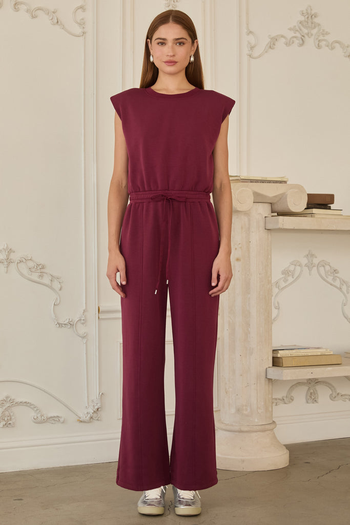 Modal Maroon Jumpsuit