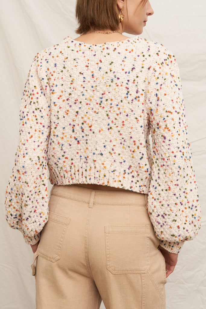 Ivory Confetti Sweater