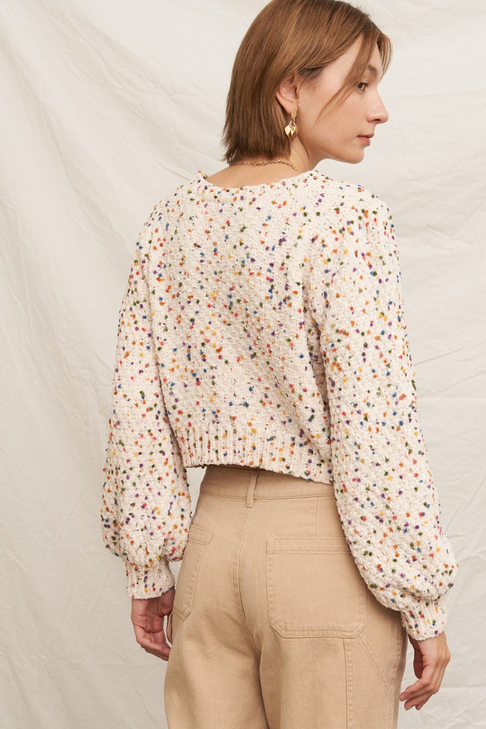 Ivory Confetti Sweater