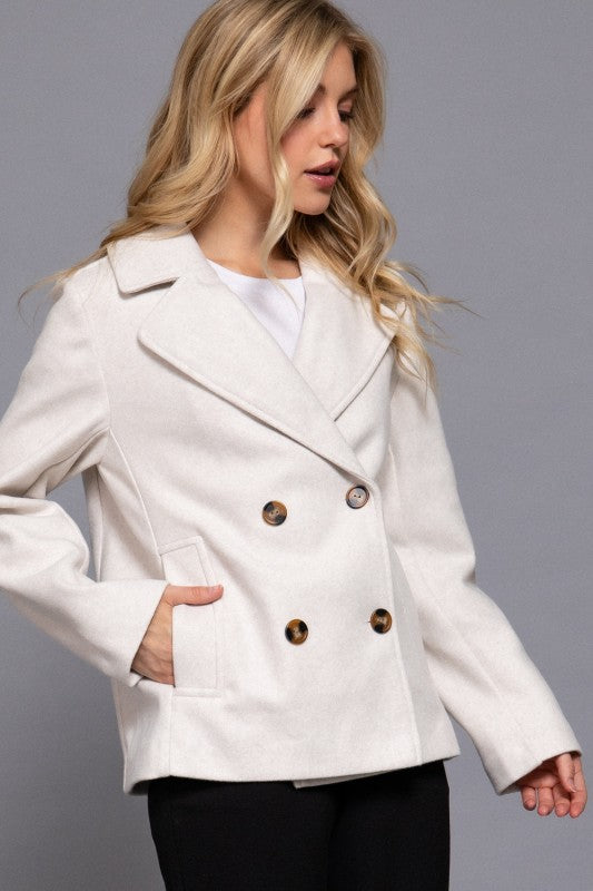 Ivory Pea Coat