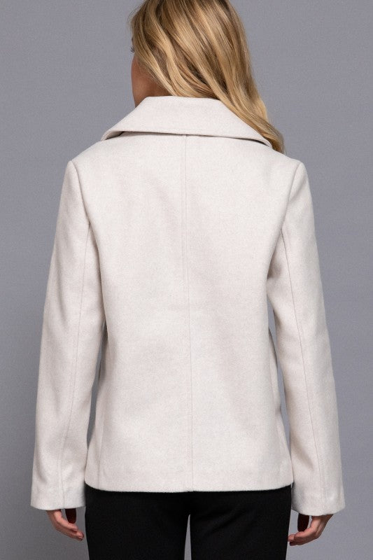Ivory Pea Coat