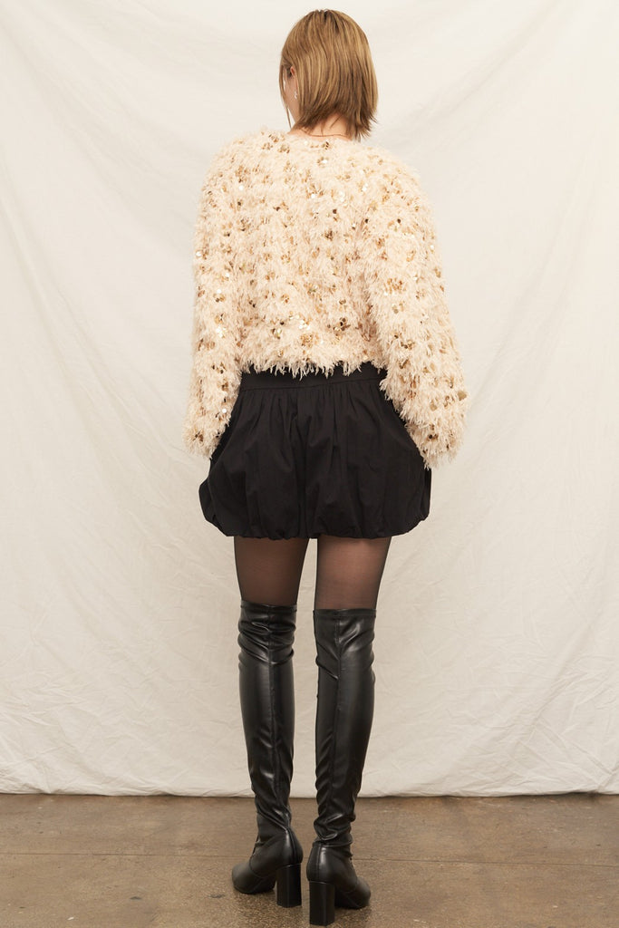 Champagne Feather Sweater