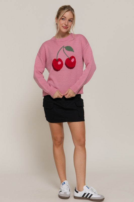 Pink Cherry Sweater