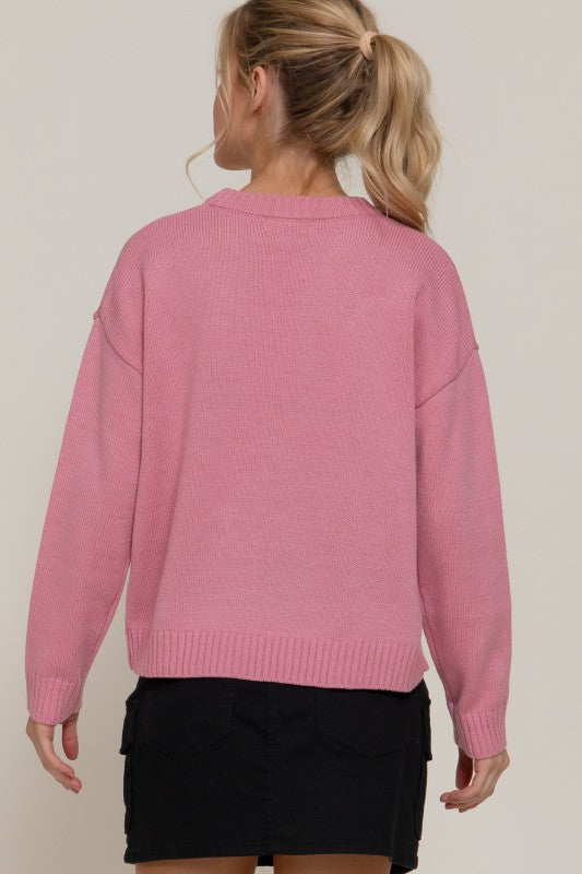 Pink Cherry Sweater