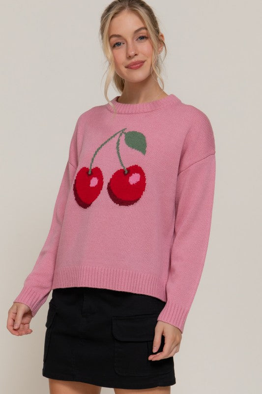 Pink Cherry Sweater