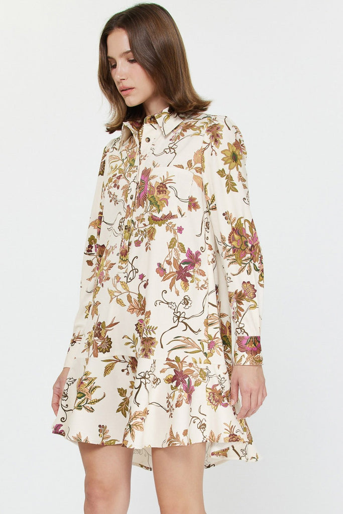 Botanical Corduroy Dress