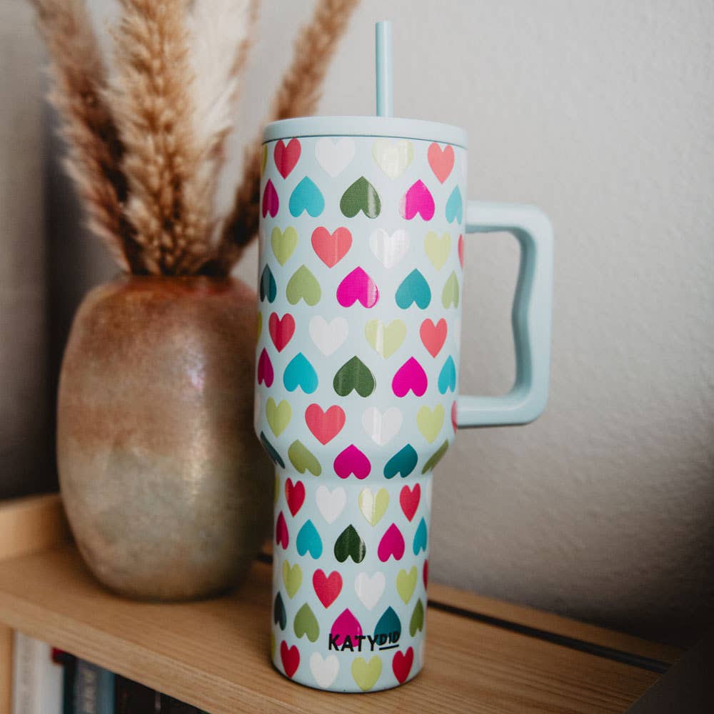 Hearts Mint Tumbler