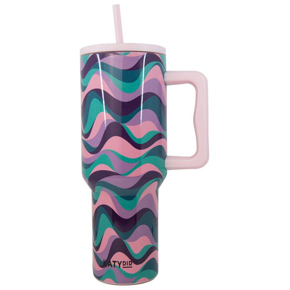 Pink Swirl Tumbler