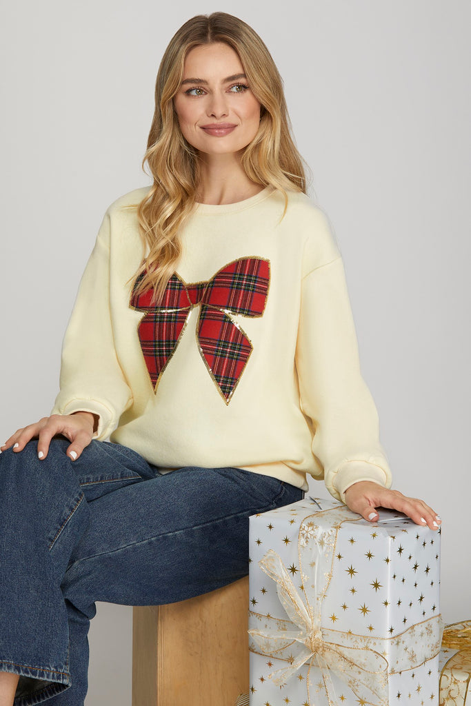 Red Bow Sweater