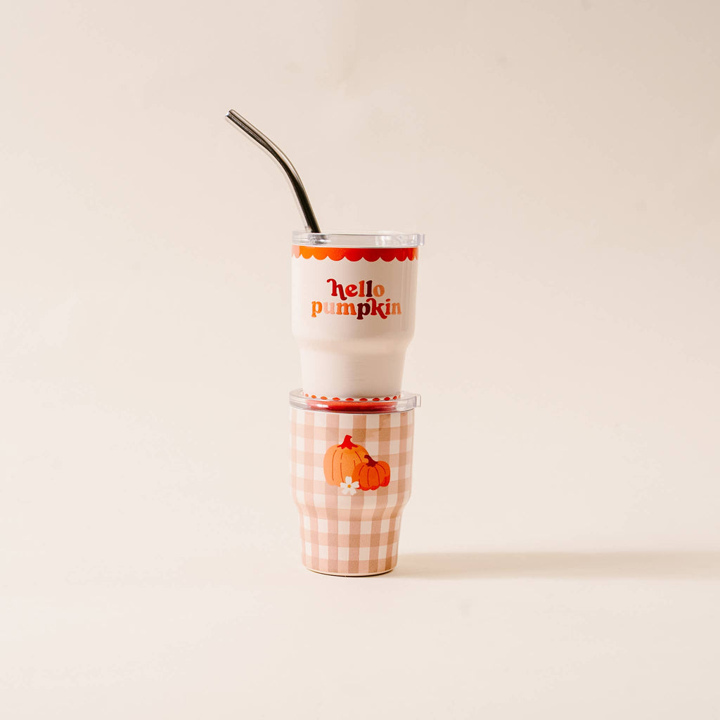 2 oz Tiny Tumbler, Hello Pumpkin