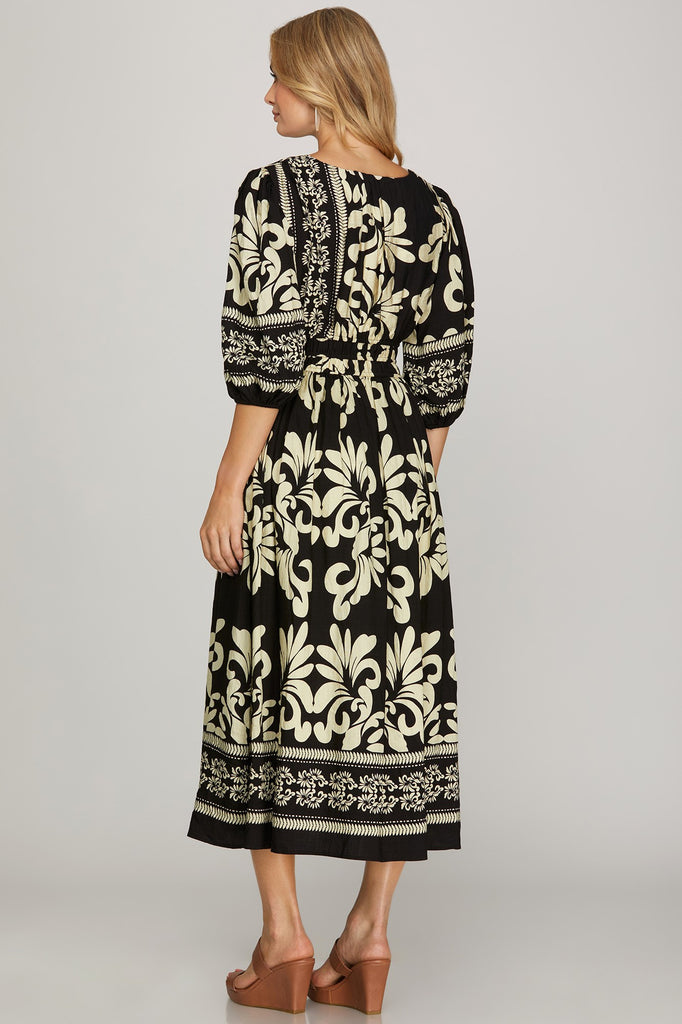 Black Bordered Dress