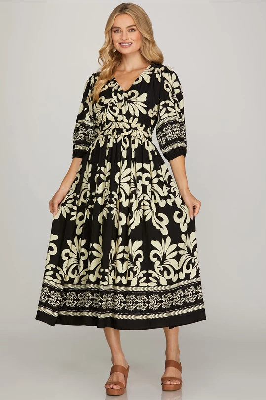 Black Bordered Dress