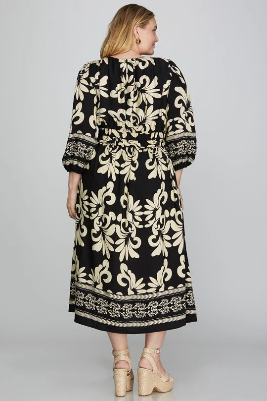 Black Bordered Dress