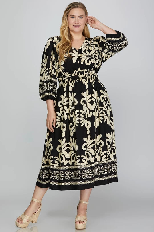 Black Bordered Dress