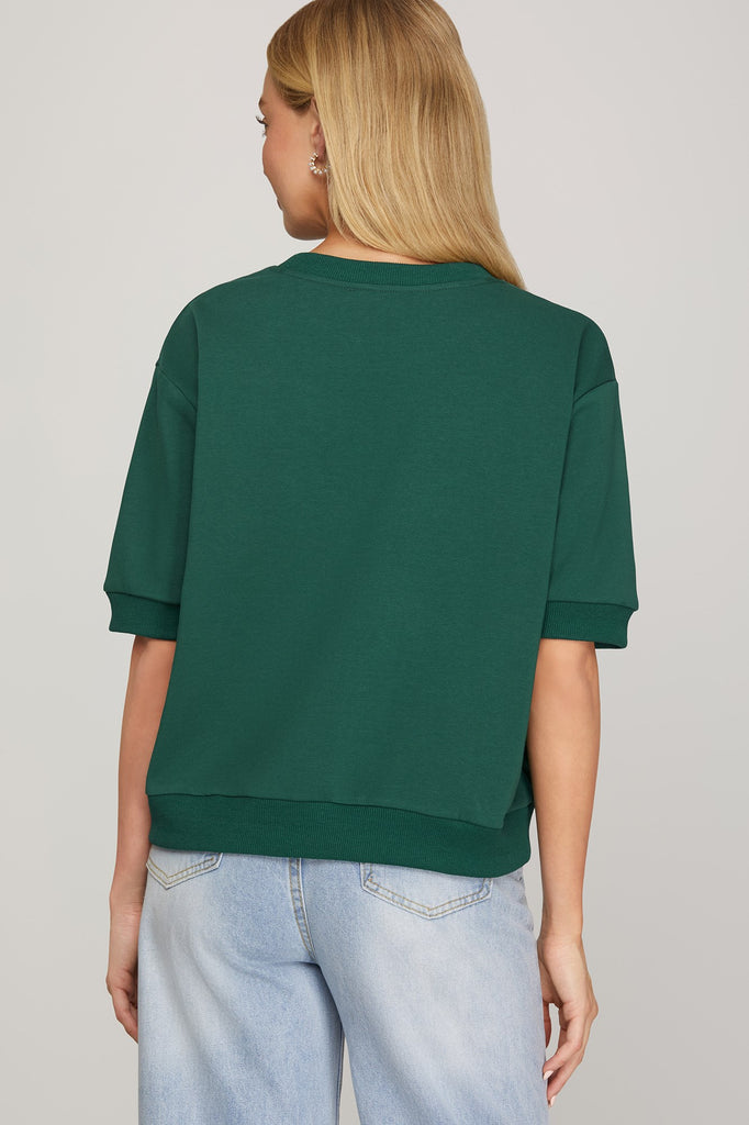 Hunter Bow Plaid Top