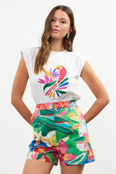 Tropical Printed Shorts