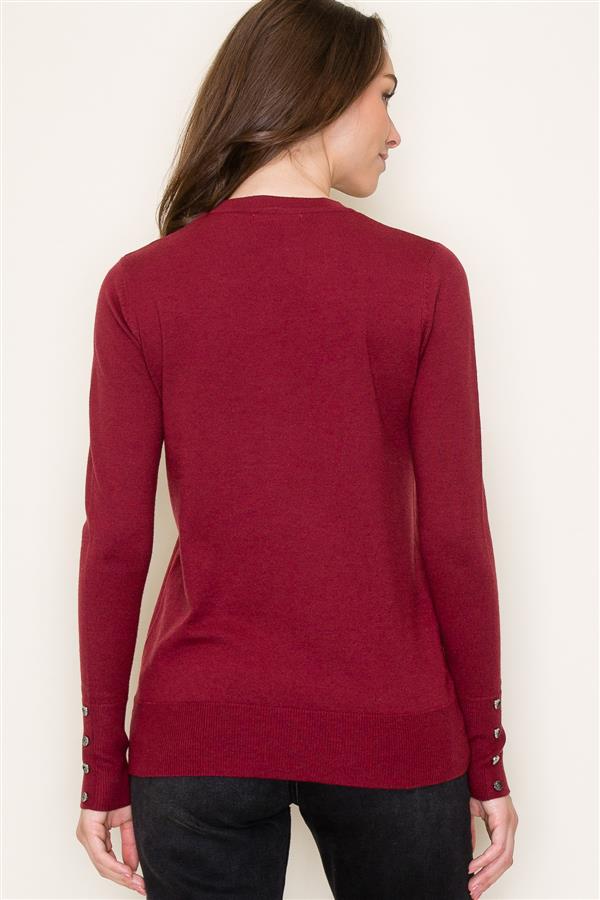 Button Detail Sweaters, 2 Colors