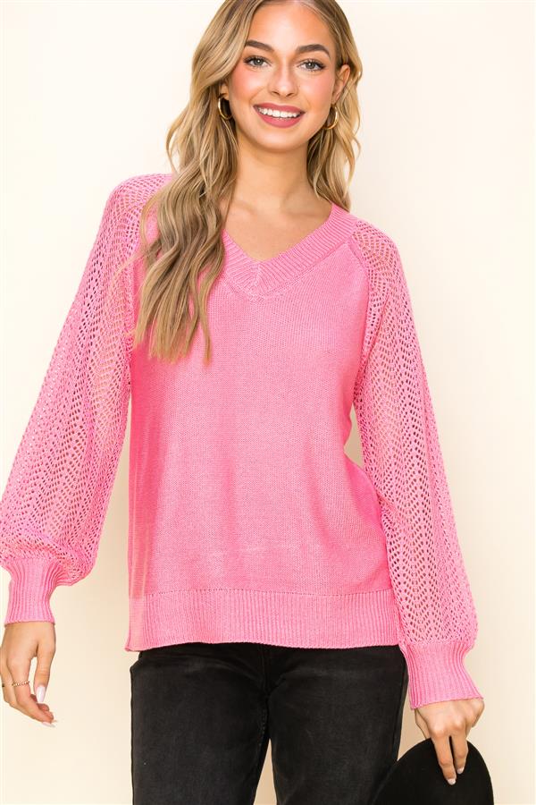 Open Sleeve Sweater, 3 Colors