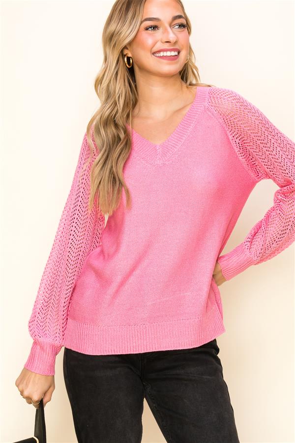 Open Sleeve Sweater, 3 Colors