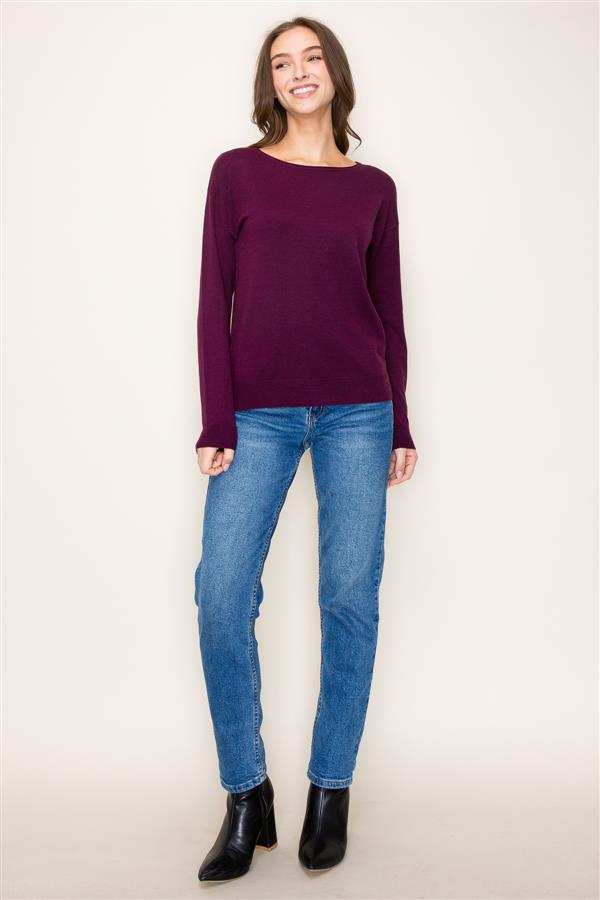 Boat Neck Sweaters, 2 colors