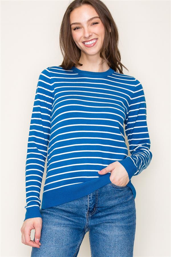 Basic Stripe Sweater, 3 Colors