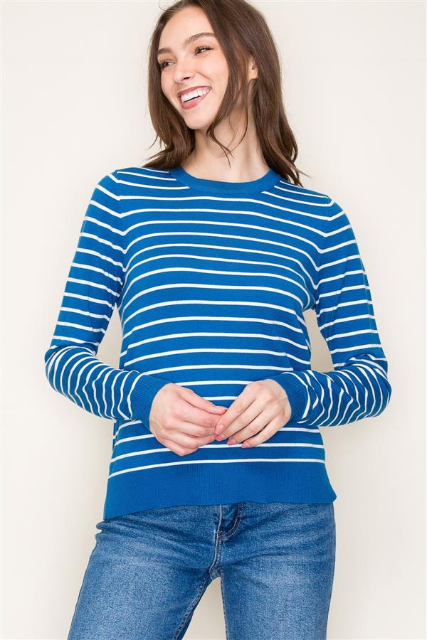 Basic Stripe Sweater, 3 Colors