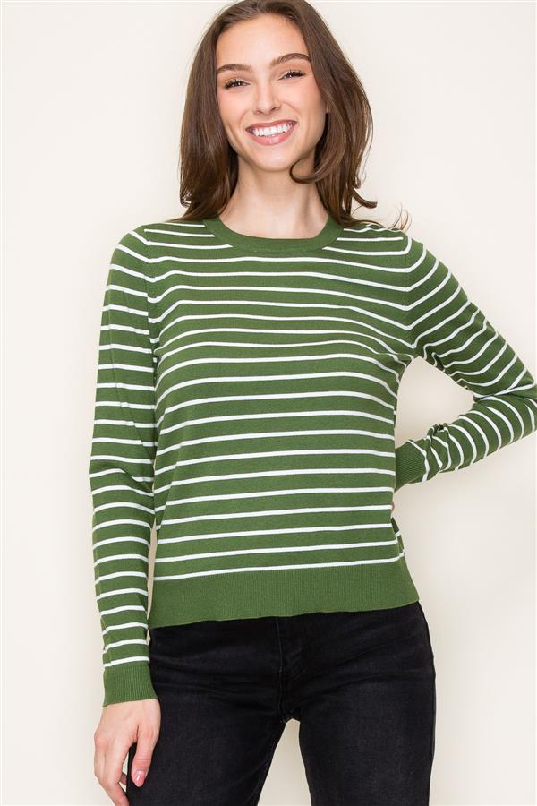 Basic Stripe Sweater, 3 Colors