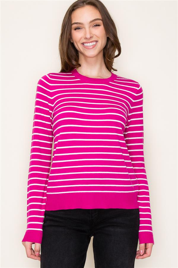 Basic Stripe Sweater, 3 Colors