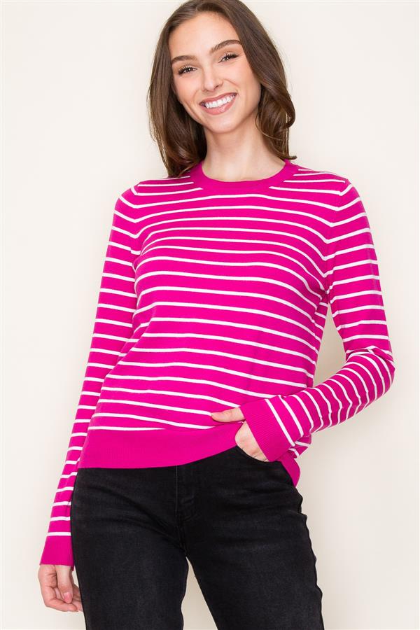 Basic Stripe Sweater, 3 Colors