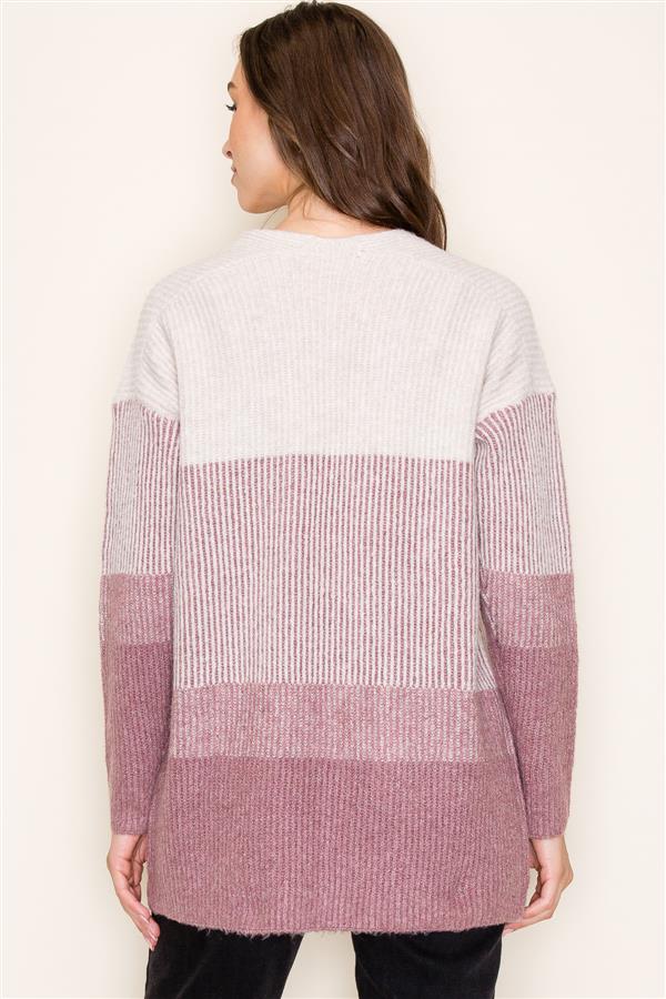 Mauve Ombre Cardigan