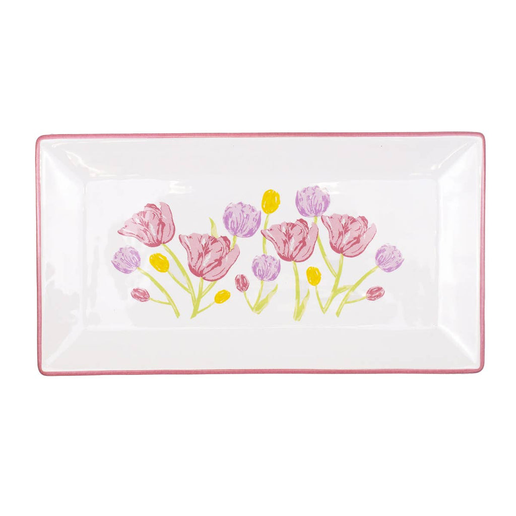 Tulip Fields Rectangle Platter