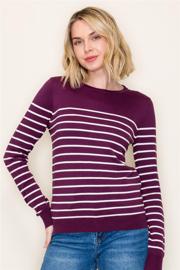 Cozy Striped Sweater, 2 Colors