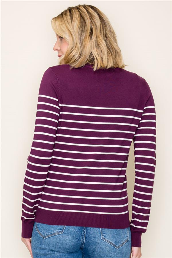 Cozy Striped Sweater, 2 Colors