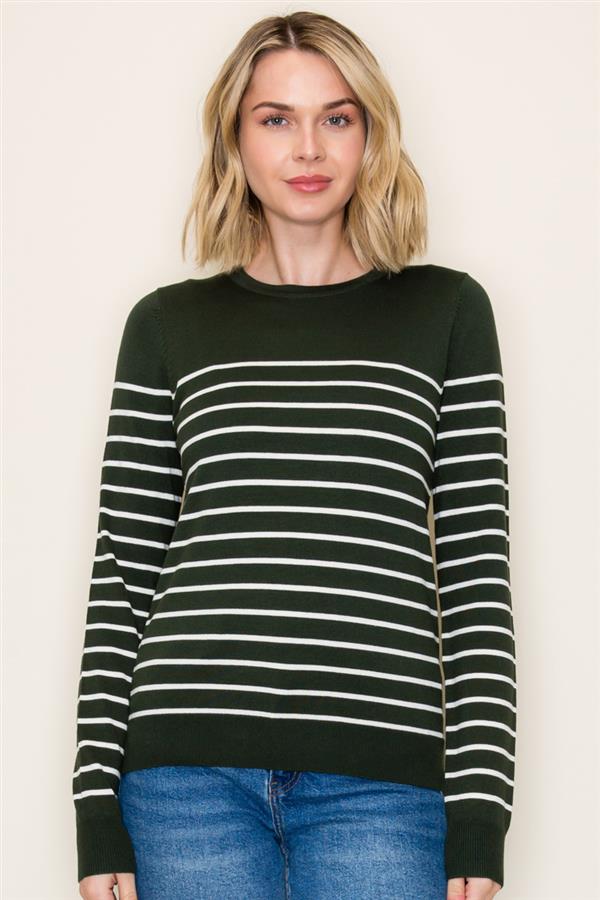 Cozy Striped Sweater, 2 Colors