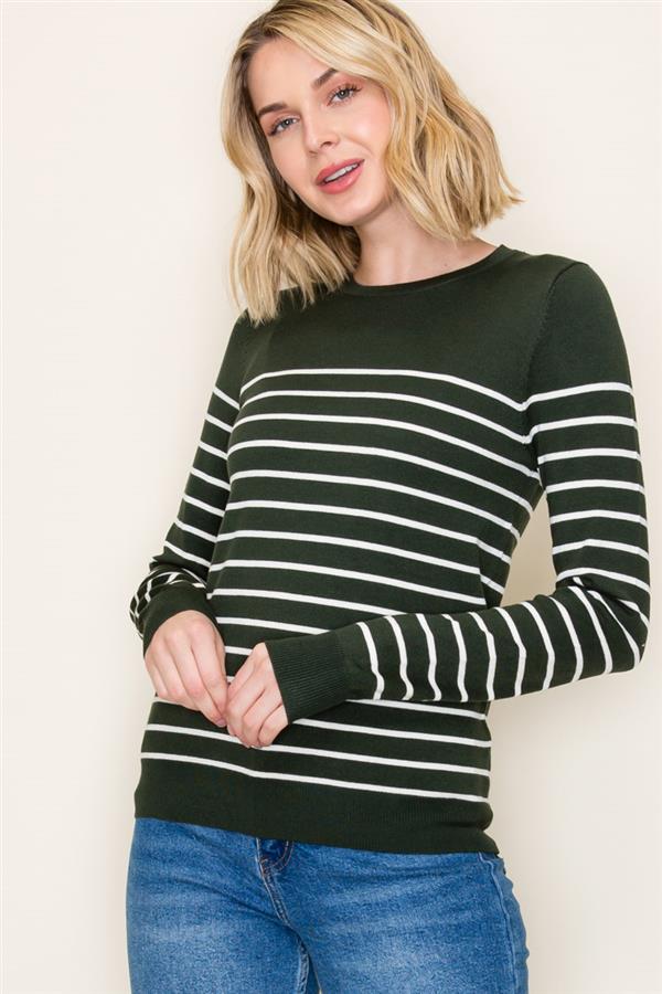 Cozy Striped Sweater, 2 Colors
