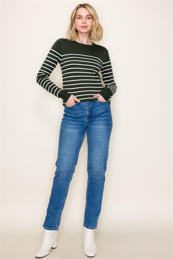 Cozy Striped Sweater, 2 Colors